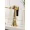 Kingston Brass KS3792BLBS Restoration Bridge Kitchen Faucet W/ Brass Sprayer, Brass KS3792BLBS - alternate 6